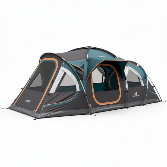 Tweepersoons tent met waterdichte polyester en geïntegreerde ventilatie 250 x 300 x 200cm